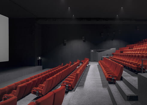 Salle de projection Cinema Le Palace. Bruxelles