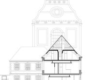 la coupe avec la chapelle en arrière-plan