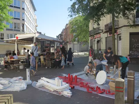 Un des ateliers participatifs pour co-construire le mur