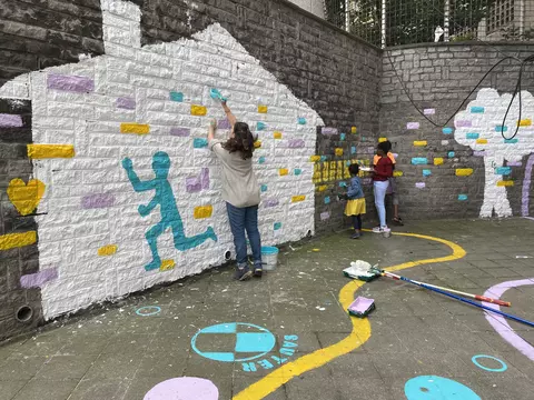 Atelier de peinture participatif