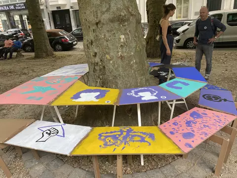 Résultat de l'atélier participatif pour tester le mobilier urbain