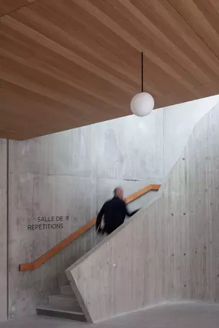 Escalier de la partie école de musique