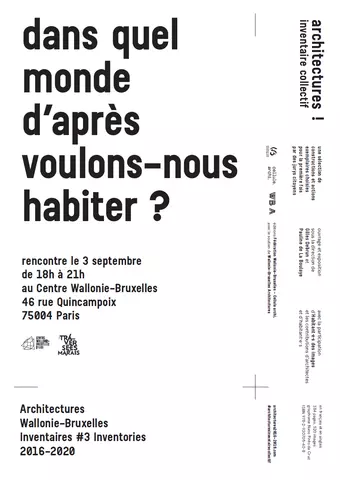  architectures ! inventaire collectif Tournai, 2019 