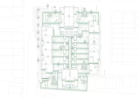 Ilot n°5 : Projet, vue axonométrique