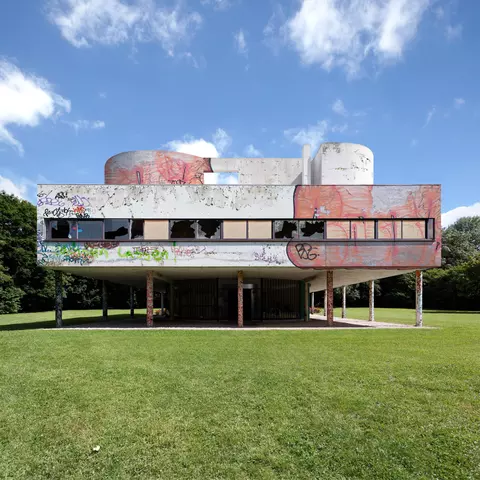 Pèlerinage sur la ModernitéOpus I: Villa Savoye, Le CorbusierElévation Nord-Ouest