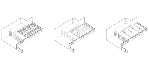 3 phases - Axonométries